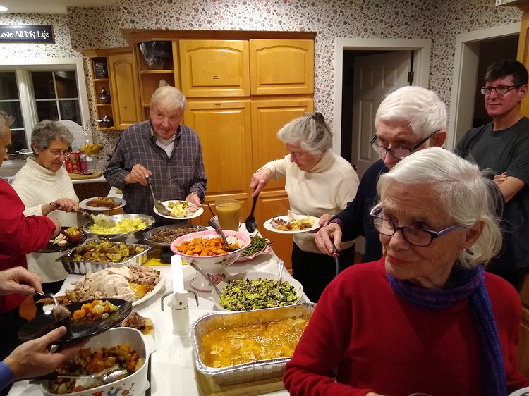 2019-11-29 17.28.19 Elders first as is tradition.