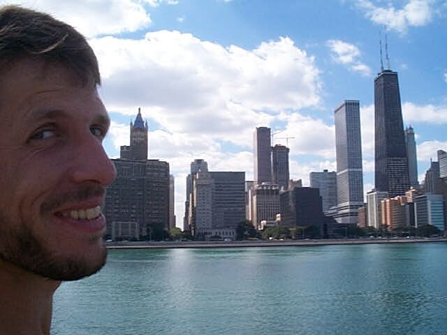 martin and skyline Umm...yeah, that's Chicago.