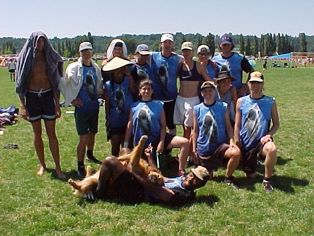 el nino-017 Motley crew after winning the tournament! D'arcy and Betty are rolling around in front.