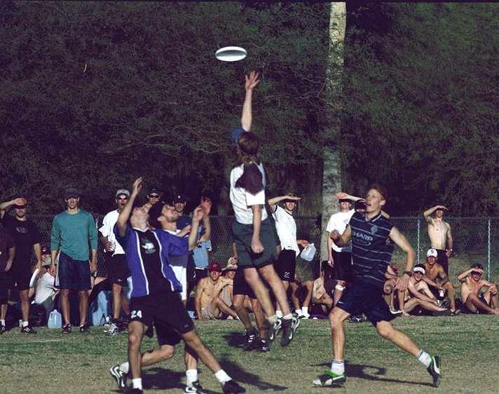tempe y2k finals 2 Who's going to catch this disc? Believe it or not, Martin did. He's the one in the white shirt still on the ground looking up at the disc.