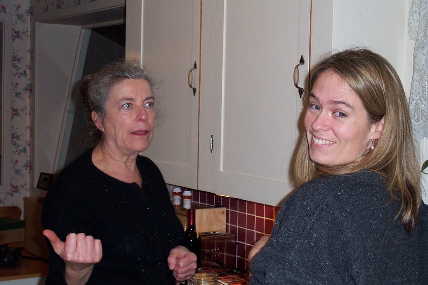 margrit & kathryn in the kitchen