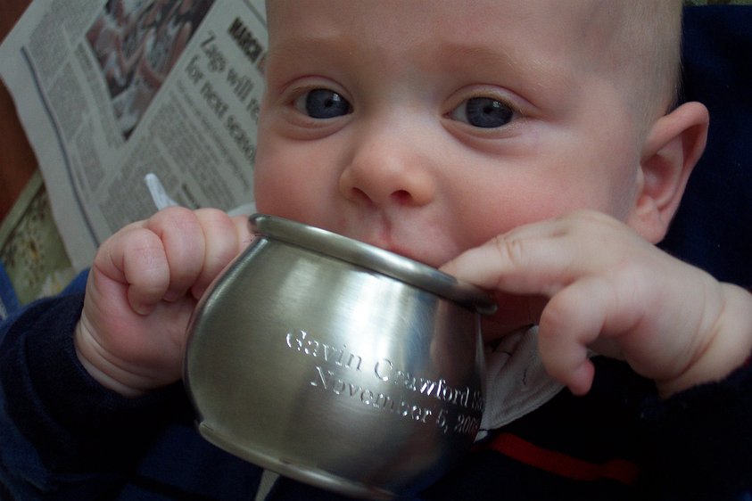 dcp_1211 Etched into the cup is "Gavin Crawford Saxer" and his birthdate "November 5, 2003".