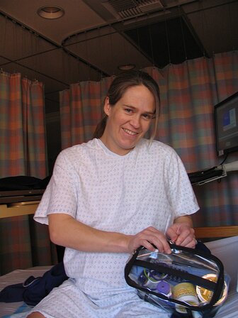 img_1678 Kathryn is still happy enough to crack a smile. Once labor really kicks in there won't be any smiling. Too much intense focus on the task at hand.