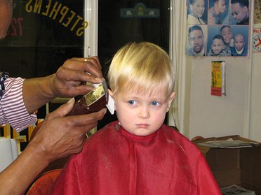 Gavin's First, and Worst, Haircut