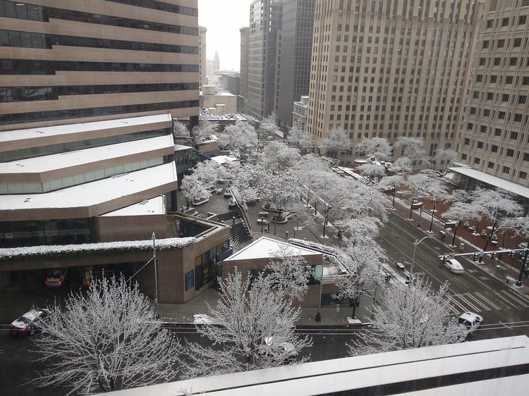 camerazoom-20170206085051448 A wee bit of snow downtown which is a rarity.