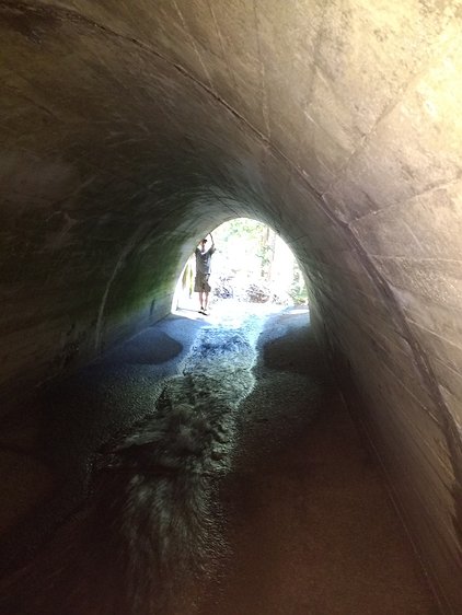 2018-07-22 10.40.18 Wandering into the old tunnel which is in surprisingly good shape considering how old it is.