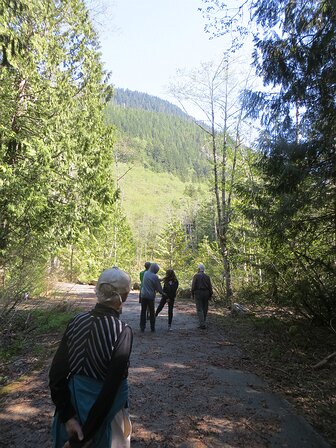 img_5403 Walking along the main campground road. Lots of work needs to be done before it can be opened for the season.