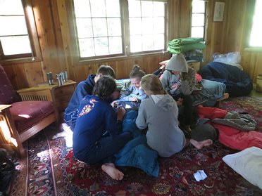 Kids' Friends Visit Cabin