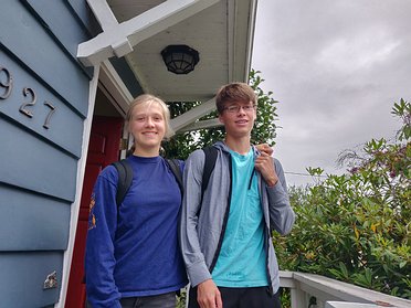 First Day of School Zoe starts 8th grade, her last year at Washington MS, while Gavin is a sophomore at Garfield HS.