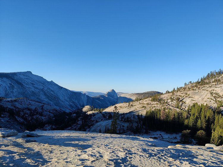 2024-10-02 07.46.55 Before making our way to Tuolumne Meadows we stopped for breakfast to watch the sun rise at Olmsted Point. This is our final view of Half Dome. The only side...