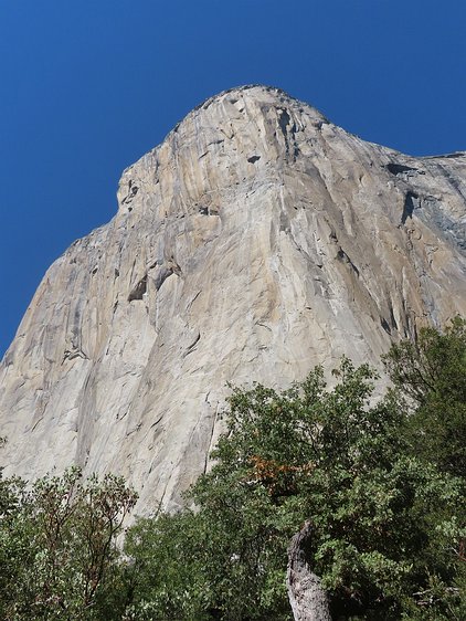 img_5997 The view from the meadow where the spotter scopes are setup to watch the climbers. Supposedly there was somebody on the upper section, which looks completely...