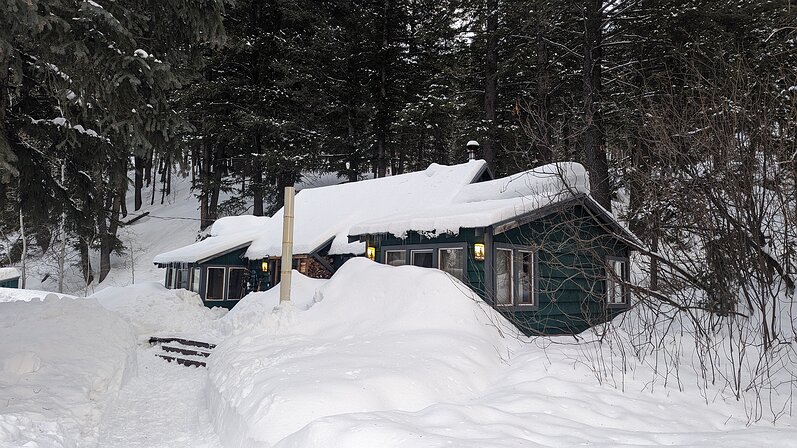 2025-02-10 17.37.36 Our cute little cabin far out the Warm Springs road outside of Ketchum, ID.