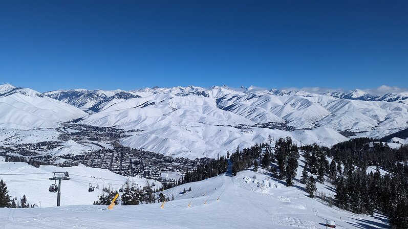 2025-02-12 13.14.23 Looking down at the ski town of Ketchum.